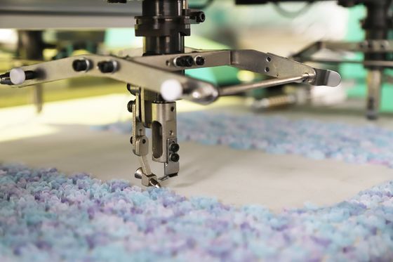 Mesin bordir double-sided Ribbon Quilting 12 Kepala A17 Big Screen Monitor