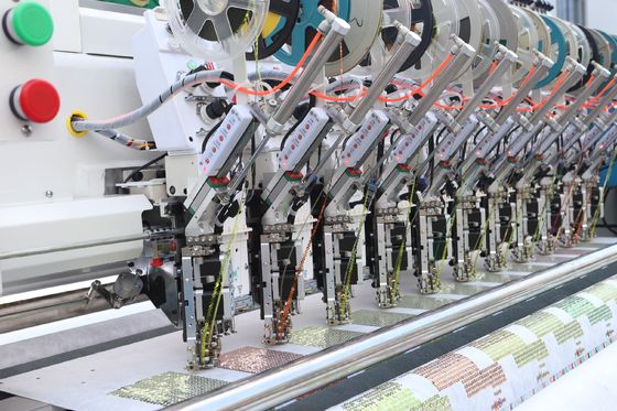 Komputer Double 22 Kepala Empat Jarum Mesin bordir awet