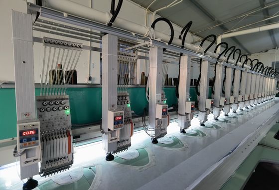 40W-80W Laser Cutting Mesin bordir 20 Kepala Untuk 2 Lapisan Kain Pemotongan