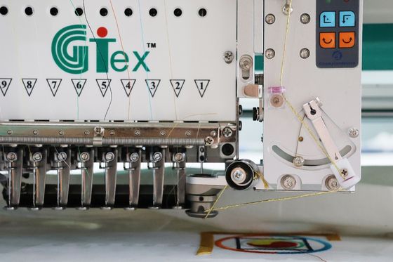 Mesin bordir otomatis komputer laser cutting 15 kepala Cording bordir mesin