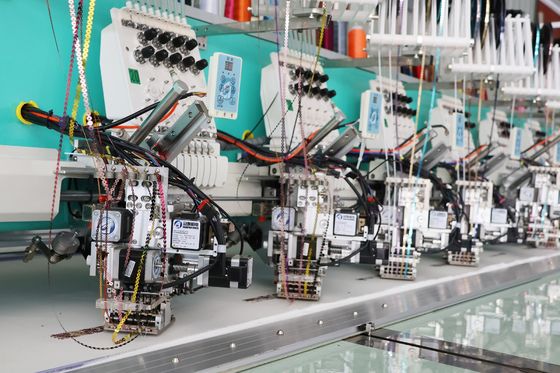 Komputer 6 Ukuran Sequins Mesin Sulaman 9 Jarum 20 Kepala Peralatan Sulaman