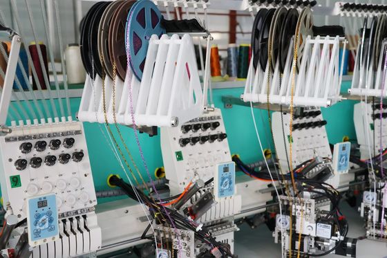 Komputer 6 Ukuran Sequins Mesin Sulaman 9 Jarum 20 Kepala Peralatan Sulaman