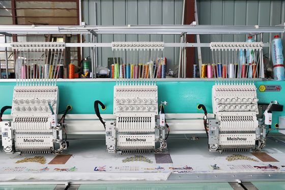 Kecepatan Tinggi 1200RPM Mesin Sulaman Sequin Tunggal 10 Kepala Dengan Bingkai Aluminium