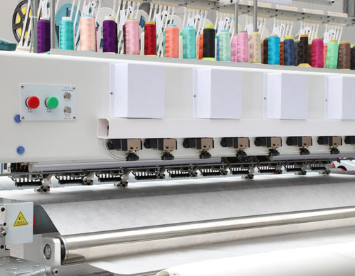 10 Kepala Mesin Sulaman Quilting 6 Jarum Dengan Fungsi Sequin
