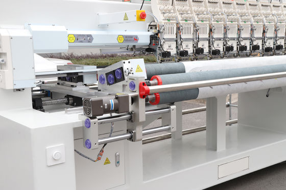 10 Kepala Mesin Sulaman Quilting 6 Jarum Dengan Fungsi Sequin